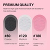 image:imageMelodySusie 150180240 Grit Pink Sandpaper Sheets 15 PCS Pre Polishing Adhesive Replacement with Dual Ended Cuticle Pusher Nail Bit Manicure Pedicure for Nail amp Foot Dead Skin Removed in Salon HomeMulticolor