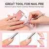 image:imageMelodySusie 150180240 Grit Pink Sandpaper Sheets 15 PCS Pre Polishing Adhesive Replacement with Dual Ended Cuticle Pusher Nail Bit Manicure Pedicure for Nail amp Foot Dead Skin Removed in Salon HomePink