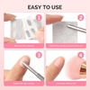 image:imageMelodySusie 150180240 Grit Pink Sandpaper Sheets 15 PCS Pre Polishing Adhesive Replacement with Dual Ended Cuticle Pusher Nail Bit Manicure Pedicure for Nail amp Foot Dead Skin Removed in Salon HomePink