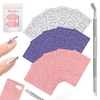image:imageMelodySusie 150180240 Grit Pink Sandpaper Sheets 15 PCS Pre Polishing Adhesive Replacement with Dual Ended Cuticle Pusher Nail Bit Manicure Pedicure for Nail amp Foot Dead Skin Removed in Salon HomeMulticolor