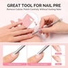 image:imageMelodySusie 150180240 Grit Pink Sandpaper Sheets 15 PCS Pre Polishing Adhesive Replacement with Dual Ended Cuticle Pusher Nail Bit Manicure Pedicure for Nail amp Foot Dead Skin Removed in Salon HomePink
