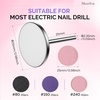 image:imageMelodySusie 150180240 Grit Pink Sandpaper Sheets 15 PCS Pre Polishing Adhesive Replacement with Dual Ended Cuticle Pusher Nail Bit Manicure Pedicure for Nail amp Foot Dead Skin Removed in Salon HomeMulticolor