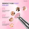 image:imageMelodySusie 150180240 Grit Pink Sandpaper Sheets 15 PCS Pre Polishing Adhesive Replacement with Dual Ended Cuticle Pusher Nail Bit Manicure Pedicure for Nail amp Foot Dead Skin Removed in Salon HomeMulticolor