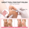 image:imageMelodySusie 150180240 Grit Pink Sandpaper Sheets 15 PCS Pre Polishing Adhesive Replacement with Dual Ended Cuticle Pusher Nail Bit Manicure Pedicure for Nail amp Foot Dead Skin Removed in Salon HomeMulticolor