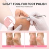 image:imageMelodySusie 150180240 Grit Pink Sandpaper Sheets 15 PCS Pre Polishing Adhesive Replacement with Dual Ended Cuticle Pusher Nail Bit Manicure Pedicure for Nail amp Foot Dead Skin Removed in Salon HomePink