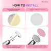 image:imageMelodySusie 150180240 Grit Pink Sandpaper Sheets 15 PCS Pre Polishing Adhesive Replacement with Dual Ended Cuticle Pusher Nail Bit Manicure Pedicure for Nail amp Foot Dead Skin Removed in Salon HomeMulticolor