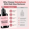 image:imageMelodySusie 15g Pinpoint Nail Rhinestone Glue for Nails Super Strong Gel for Nail Charms Gems 3D Nail Gel UV Nail Glue for Nail Art Design Nail Chrome211 Fl Oz Pack of 1