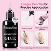 image:imageMelodySusie 15g Pinpoint Nail Rhinestone Glue for Nails Super Strong Gel for Nail Charms Gems 3D Nail Gel UV Nail Glue for Nail Art Design Nail Chrome30ml