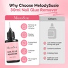 image:imageMelodySusie 15g Pinpoint Nail Rhinestone Glue for Nails Super Strong Gel for Nail Charms Gems 3D Nail Gel UV Nail Glue for Nail Art Design Nail Chrome1 Fl Oz Pack of 1