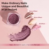 image:imageMelodySusie 16Pcs Chrome Nail Powder for Gel NailsMetallic Mirror Effect Pigment Stylish and Technological Fine Glitter for Home DIY Salon Use