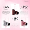image:imageMelodySusie 202 Pcs Sanding Bands for Nail Drill 5 Colors Coarse Medium Fine Grit Efile Sand Set 80120150180240 2 Pieces Nail Drill BitsBColorful