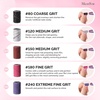 image:imageMelodySusie 202 Pcs Sanding Bands for Nail Drill 5 Colors Coarse Medium Fine Grit Efile Sand Set 80120150180240 2 Pieces Nail Drill BitsColorful