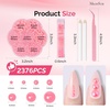 image:imageMelodySusie 2376Pcs Pink Flatback Nail Pearls Set 210mm Gem Charms with Tweezers and Rhinestone Picker Pencils for Manicure Decorations and DIY Nail Art