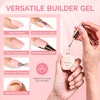 image:imageMelodySusie 2PCS 15ML Nude and Pink Builder Gel Set for Nails Thickening Soak Off UV Extension Gel Rhinestone Glue in a Bottle for Nail Art Design Gift for Women DIY Manicure at HomePink012Blush Pink027