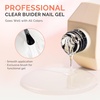 image:imageMelodySusie 2PCS 15ML Nude and Pink Builder Gel Set for Nails Thickening Soak Off UV Extension Gel Rhinestone Glue in a Bottle for Nail Art Design Gift for Women DIY Manicure at Home215ML Clear Builder Gel