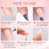 image:imageMelodySusie 2PCS 15ML Nude and Pink Builder Gel Set for Nails Thickening Soak Off UV Extension Gel Rhinestone Glue in a Bottle for Nail Art Design Gift for Women DIY Manicure at HomeNude 019Nude Pink104