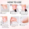 image:imageMelodySusie 2PCS 15ML Nude and Pink Builder Gel Set for Nails Thickening Soak Off UV Extension Gel Rhinestone Glue in a Bottle for Nail Art Design Gift for Women DIY Manicure at HomeClearWhite086