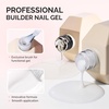 image:imageMelodySusie 2PCS 15ML Nude and Pink Builder Gel Set for Nails Thickening Soak Off UV Extension Gel Rhinestone Glue in a Bottle for Nail Art Design Gift for Women DIY Manicure at HomeClearWhite086