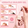 image:imageMelodySusie 2PCS 15ML Nude and Pink Builder Gel Set for Nails Thickening Soak Off UV Extension Gel Rhinestone Glue in a Bottle for Nail Art Design Gift for Women DIY Manicure at HomeNude 018Nude 019