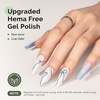 image:imageMelodySusie 2PCS Clear Blooming Gel and Top Coat Set for Nail Design Marble Watercolor UV Gel Nail Polish Spreading Effect Sheer Painting Gel Nail Art Supplies Nail Salon Manicure at Home for WomenWhite ShimmerB3020