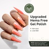image:imageMelodySusie 2PCS Clear Blooming Gel and Top Coat Set for Nail Design Marble Watercolor UV Gel Nail Polish Spreading Effect Sheer Painting Gel Nail Art Supplies Nail Salon Manicure at Home for WomenCoral OrangeK1152