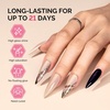 image:imageMelodySusie 2PCS Clear Blooming Gel and Top Coat Set for Nail Design Marble Watercolor UV Gel Nail Polish Spreading Effect Sheer Painting Gel Nail Art Supplies Nail Salon Manicure at Home for WomenOrganic Wheat NudeP58