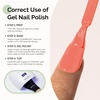 image:imageMelodySusie 2PCS Clear Blooming Gel and Top Coat Set for Nail Design Marble Watercolor UV Gel Nail Polish Spreading Effect Sheer Painting Gel Nail Art Supplies Nail Salon Manicure at Home for WomenCoral OrangeK1152