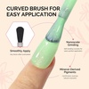 image:imageMelodySusie 2PCS Clear Blooming Gel and Top Coat Set for Nail Design Marble Watercolor UV Gel Nail Polish Spreading Effect Sheer Painting Gel Nail Art Supplies Nail Salon Manicure at Home for WomenLime Green GlitterP64