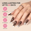 image:imageMelodySusie 2PCS Clear Blooming Gel and Top Coat Set for Nail Design Marble Watercolor UV Gel Nail Polish Spreading Effect Sheer Painting Gel Nail Art Supplies Nail Salon Manicure at Home for WomenMocha BrownB1201