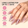 image:imageMelodySusie 2PCS Clear Blooming Gel and Top Coat Set for Nail Design Marble Watercolor UV Gel Nail Polish Spreading Effect Sheer Painting Gel Nail Art Supplies Nail Salon Manicure at Home for WomenDried Rose NudeP57