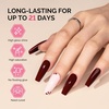 image:imageMelodySusie 2PCS Clear Blooming Gel and Top Coat Set for Nail Design Marble Watercolor UV Gel Nail Polish Spreading Effect Sheer Painting Gel Nail Art Supplies Nail Salon Manicure at Home for WomenBlack Cherry RedB1802