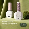 image:imageMelodySusie 2PCS Clear Blooming Gel and Top Coat Set for Nail Design Marble Watercolor UV Gel Nail Polish Spreading Effect Sheer Painting Gel Nail Art Supplies Nail Salon Manicure at Home for WomenDeep Rosy NudeK0579