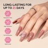 image:imageMelodySusie 2PCS Clear Blooming Gel and Top Coat Set for Nail Design Marble Watercolor UV Gel Nail Polish Spreading Effect Sheer Painting Gel Nail Art Supplies Nail Salon Manicure at Home for WomenLotus PinkB1401
