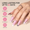 image:imageMelodySusie 2PCS Clear Blooming Gel and Top Coat Set for Nail Design Marble Watercolor UV Gel Nail Polish Spreading Effect Sheer Painting Gel Nail Art Supplies Nail Salon Manicure at Home for WomenStrawberry PinkB1602