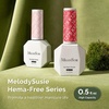 image:imageMelodySusie 2PCS Clear Blooming Gel and Top Coat Set for Nail Design Marble Watercolor UV Gel Nail Polish Spreading Effect Sheer Painting Gel Nail Art Supplies Nail Salon Manicure at Home for WomenBright Coral RedK1275