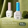 image:imageMelodySusie 2PCS Clear Blooming Gel and Top Coat Set for Nail Design Marble Watercolor UV Gel Nail Polish Spreading Effect Sheer Painting Gel Nail Art Supplies Nail Salon Manicure at Home for WomenSky BlueK0730