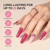 image:imageMelodySusie 2PCS Clear Blooming Gel and Top Coat Set for Nail Design Marble Watercolor UV Gel Nail Polish Spreading Effect Sheer Painting Gel Nail Art Supplies Nail Salon Manicure at Home for WomenHot PinkB1601