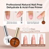 image:imageMelodySusie 2PCS Nail Dehydrator and Primer Professional Natural Hema Free and Acid Free PrimerDehydrator for Acrylic Powder and Gel Nail PolishFast Dry 15MLNail Dehydrator and Primer Set
