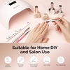 image:imageMelodySusie 2PCS Nail Dehydrator and Primer Professional Natural Hema Free and Acid Free PrimerDehydrator for Acrylic Powder and Gel Nail PolishFast Dry 15MLTop Coat and Base Coat Set
