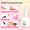 image:imageMelodySusie 2PCS Nail Dehydrator and Primer Professional Natural Hema Free and Acid Free PrimerDehydrator for Acrylic Powder and Gel Nail PolishFast Dry 15MLTop Coat Base Coat Nail Glue Set