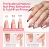 image:imageMelodySusie 2PCS Nail Dehydrator and Primer Professional Natural Hema Free and Acid Free PrimerDehydrator for Acrylic Powder and Gel Nail PolishFast Dry 15MLNail Dehydrator and Primer Top Coat Base Coat