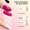 image:imageMelodySusie 2PCS Nail Dehydrator and Primer Professional Natural Hema Free and Acid Free PrimerDehydrator for Acrylic Powder and Gel Nail PolishFast Dry 15MLTop Coat Base Coat Nail Glue Set