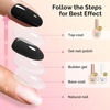 image:imageMelodySusie 2PCS Nail Dehydrator and Primer Professional Natural Hema Free and Acid Free PrimerDehydrator for Acrylic Powder and Gel Nail PolishFast Dry 15MLTop Coat Base Coat Builder Gel Set
