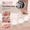 image:imageMelodySusie 2PCS Nail Dehydrator and Primer Professional Natural Hema Free and Acid Free PrimerDehydrator for Acrylic Powder and Gel Nail PolishFast Dry 15MLTop Coat and Base Coat Set