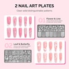 image:imageMelodySusie 2PCS Nail Foil Glue Gel and 2PCS Stamping Plates 15ML Soak Off LEDLUV Foil Transfer Adhesive for Nail Art Professional Strong Sticky Base for Nail Foils amp Stickersclear nail foil glue set