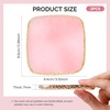image:imageMelodySusie 2PCS Square Shape Resin Nail Art Palette Set with Stainless Steel Mixing Stick Professional Color Mixing Board for Gel Polish Acrylics Pigment Blending Salon and DIY Makeup ToolMulticolor