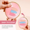 image:imageMelodySusie 2PCS Square Shape Resin Nail Art Palette Set with Stainless Steel Mixing Stick Professional Color Mixing Board for Gel Polish Acrylics Pigment Blending Salon and DIY Makeup ToolPink