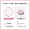 image:imageMelodySusie 2PCS Square Shape Resin Nail Art Palette Set with Stainless Steel Mixing Stick Professional Color Mixing Board for Gel Polish Acrylics Pigment Blending Salon and DIY Makeup ToolWhite