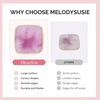 image:imageMelodySusie 2PCS Square Shape Resin Nail Art Palette Set with Stainless Steel Mixing Stick Professional Color Mixing Board for Gel Polish Acrylics Pigment Blending Salon and DIY Makeup ToolPurple