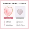 image:imageMelodySusie 2PCS Square Shape Resin Nail Art Palette Set with Stainless Steel Mixing Stick Professional Color Mixing Board for Gel Polish Acrylics Pigment Blending Salon and DIY Makeup ToolMulticolor